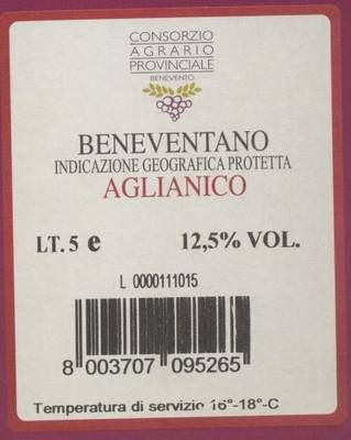 AGLIANICO 'Bag in Box; IGP 5 Liter - rosso